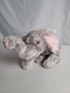 VTG Ty Classic Teensy Elephant Plush Floppy Gray Stuffed Animal 15" 2002